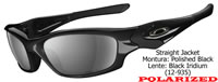 Oakley Straight Jacket Polarized Polished Black/Black Iridium (12-935)